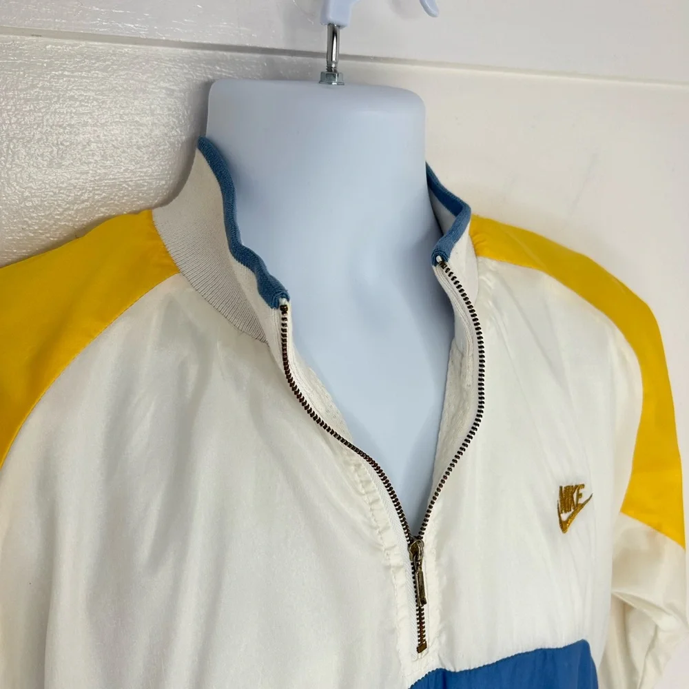 Nike Vintage 80s 90s Colorblock Pullover Track Jacket‎ Windbreaker Size Small